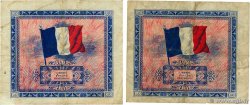 2 Francs DRAPEAU Lot FRANCE  1944 VF.16.01 TB
