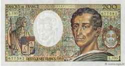 200 Francs MONTESQUIEU FRANCE  1992 F.70.12c pr.SPL