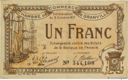 1 Franc FRANCE régionalisme et divers Granville 1917 JP.060.13 TTB+