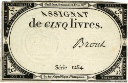 5 Livres  FRANCIA  1793 Ass.46a