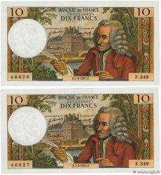 10 Francs VOLTAIRE Consécutifs FRANCE  1967 F.62.28