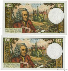 10 Francs VOLTAIRE Consécutifs FRANCE  1967 F.62.28 SPL