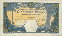 50 Francs DAKAR AFRIQUE OCCIDENTALE FRANÇAISE (1895-1958) Dakar 1929 P.09Bc