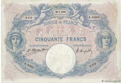 50 Francs BLEU ET ROSE FRANCE  1923 F.14.36