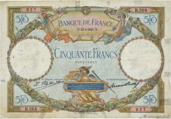 50 Francs LUC OLIVIER MERSON FRANCE  1927 F.15.01
