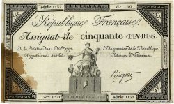 50 Livres FRANCE  1792 Ass.39a