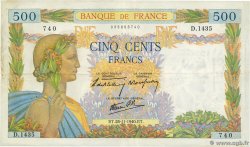 500 Francs LA PAIX FRANCE  1940 F.32.09