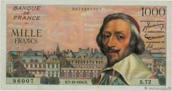 1000 Francs RICHELIEU FRANKREICH  1954 F.42.08 SS