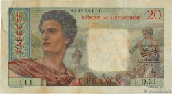 20 Francs TAHITI  1951 P.21b pr.TTB