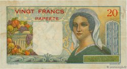 20 Francs TAHITI  1951 P.21b pr.TTB