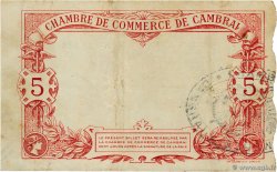 5 Francs FRANCE régionalisme et divers Cambrai 1914 JP.037.14 TTB