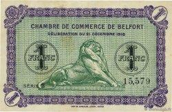 1 Franc FRANCE régionalisme et divers Belfort 1918 JP.023.54 TTB