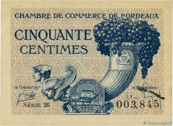 50 Centimes FRANCE régionalisme et divers Bordeaux 1921 JP.030.28 TTB+
