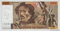 100 Francs DELACROIX 442-1 & 442-2  FRANCE  1994 F.69ter.01c