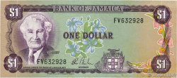 1 Dollar JAMAICA  1982 P.64b AU