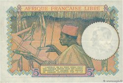 5 Francs FRENCH EQUATORIAL AFRICA Brazzaville 1941 P.06a VF+