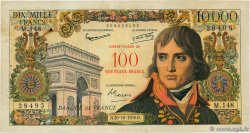 100 NF sur 10000 Francs BONAPARTE FRANCE  1958 F.55.01