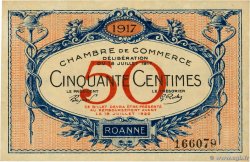 50 Centimes FRANCE régionalisme et divers Roanne 1917 JP.106.09 pr.NEUF