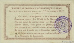 1 Franc FRANCE régionalisme et divers Montluçon, Gannat 1917 JP.084.37 pr.NEUF