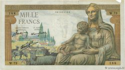 1000 Francs DÉESSE DÉMÉTER FRANCIA  1942 F.40.01 BC