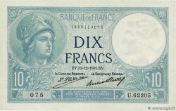 10 Francs MINERVE FRANCE  1931 F.06.15