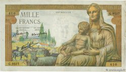 1000 Francs DÉESSE DÉMÉTER FRANCIA  1943 F.40.38