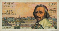 10 Nouveaux Francs RICHELIEU FRANCE  1959 F.57.01 TB