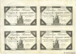 50 Livres Planche FRANCIA  1792 Ass.39a EBC+