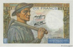 10 Francs MINEUR FRANCE  1944 F.08.10