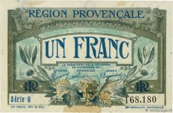 1 Franc FRANCE regionalismo y varios Alais, Arles, Avignon, Gap, Marseille, Nîmes, Toulon 1918 JP.102.04
