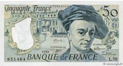 50 Francs QUENTIN DE LA TOUR FRANCE  1992 F.67.18 SPL+
