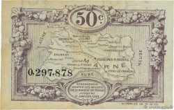 50 Centimes FRANCE regionalism and miscellaneous Chalons, Reims, Épernay 1922 JP.043.01 XF+