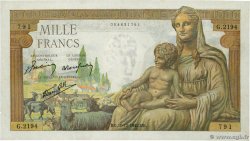 1000 Francs DÉESSE DÉMÉTER FRANCE  1942 F.40.13 TTB