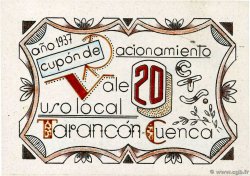 20 Centimes  ESPAGNE Tarancón 1937 P.-