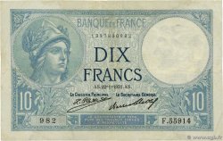 10 Francs MINERVE FRANCE  1931 F.06.15
