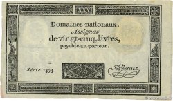 25 Livres FRANCE  1793 Ass.43a pr.TTB