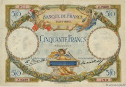 50 Francs LUC OLIVIER MERSON FRANCE 1928 F.15.02