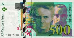 500 Francs PIERRE ET MARIE CURIE FRANCE  1996 F.76.03