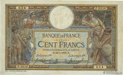 100 Francs LUC OLIVIER MERSON sans LOM FRANCIA  1919 F.23.11