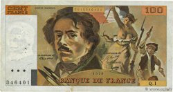 100 Francs DELACROIX FRANCE  1978 F.68.01 F-