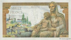1000 Francs DÉESSE DÉMÉTER FRANCE  1942 F.40.01 TTB+