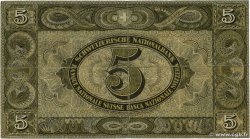 5 Francs SWITZERLAND  1922 P.11f F-