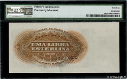 1 Libra Esterlina Annulé MOZAMBIK Lourenço Marques 1909 P.044s fST