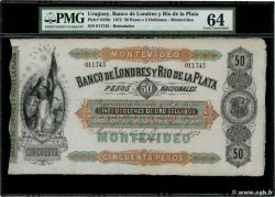 50 Pesos Non émis URUGUAY  1872 PS.238r UNC
