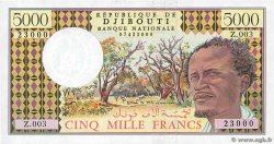 5000 Francs DJIBOUTI  1991 P.38d