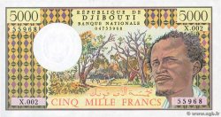 5000 Francs DSCHIBUTI   1991 P.38c ST