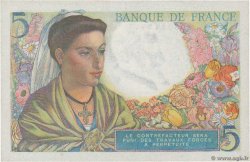 5 Francs BERGER FRANCE  1943 F.05.01 SPL+