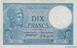 10 Francs MINERVE FRANCIA  1921 F.06.05 EBC