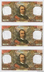100 Francs CORNEILLE Consécutifs FRANCIA  1975 F.65.49 q.AU