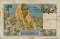 500 Francs COMORE  1963 P.04b MB